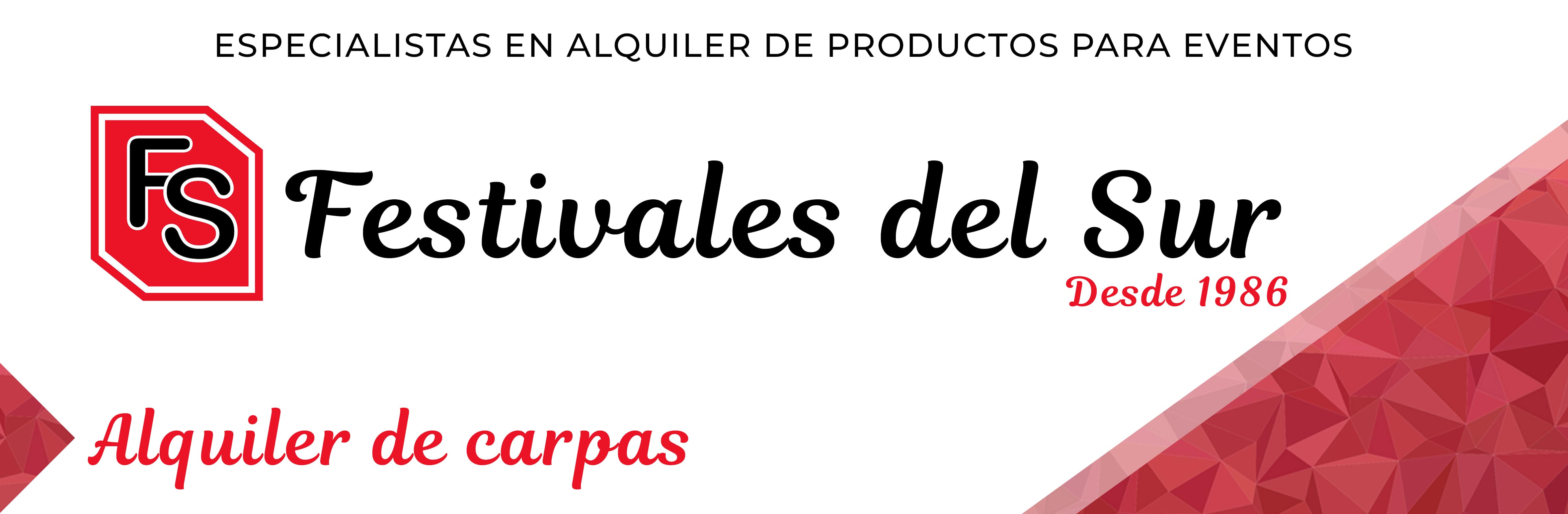 Alquiler de Carpas - Festivales del Sur