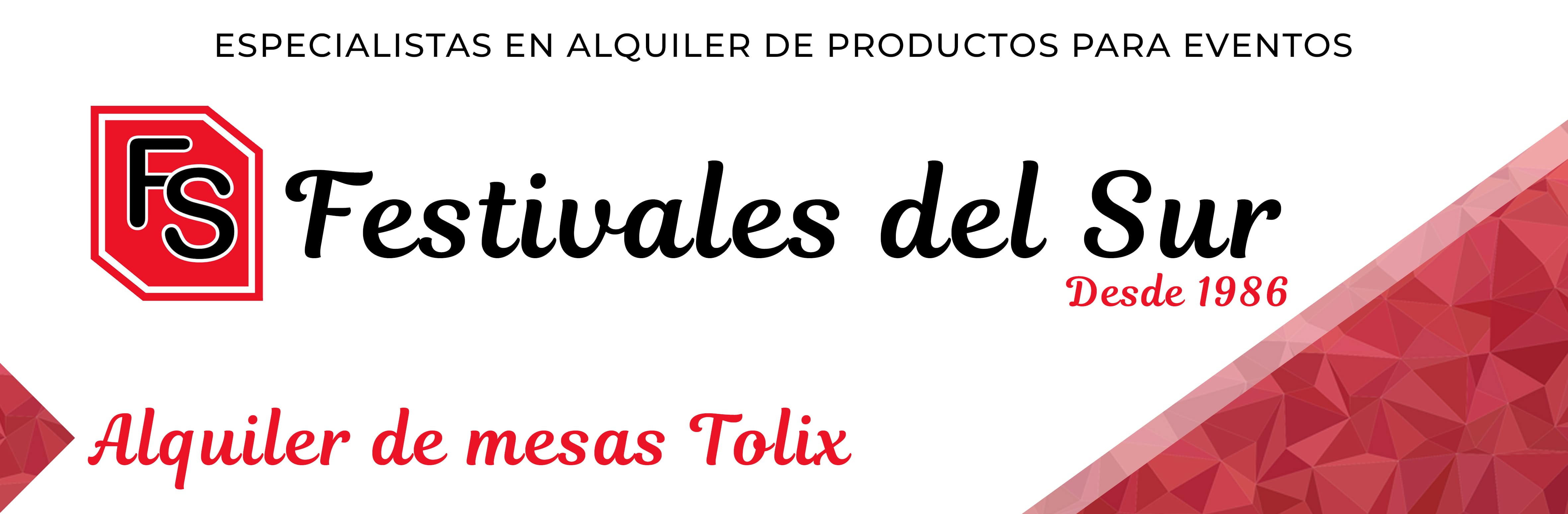 Alquiler de mesas tolix – Festivales del Sur