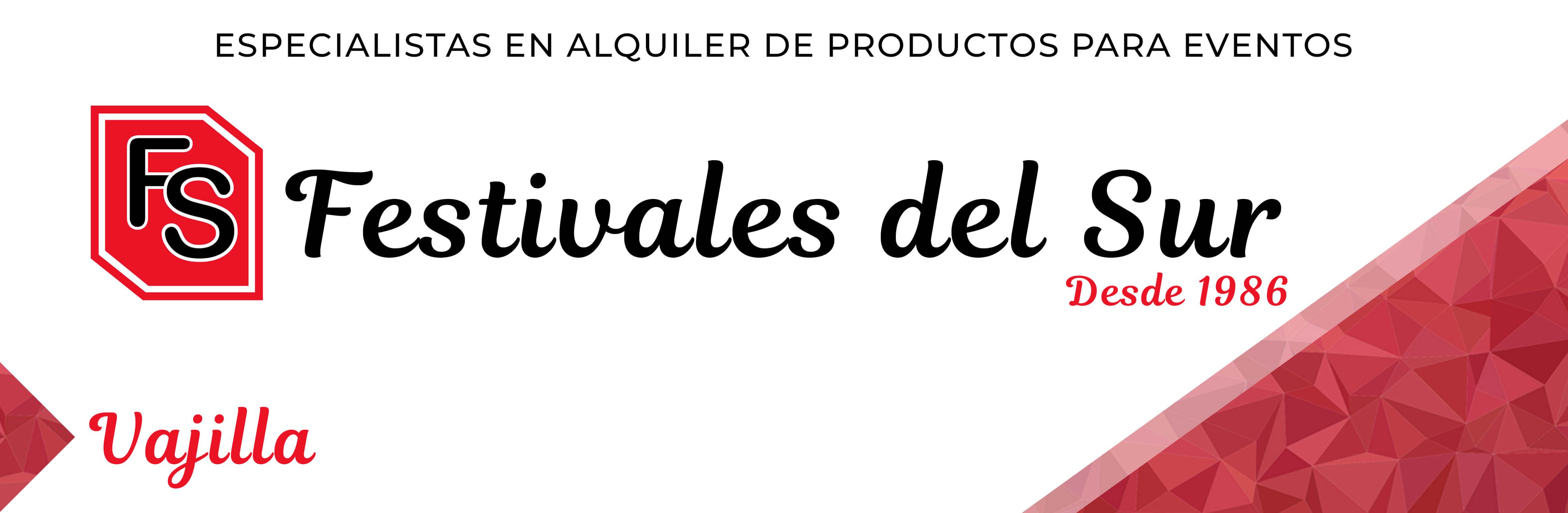 Alquiler vajilla – Festivales del Sur