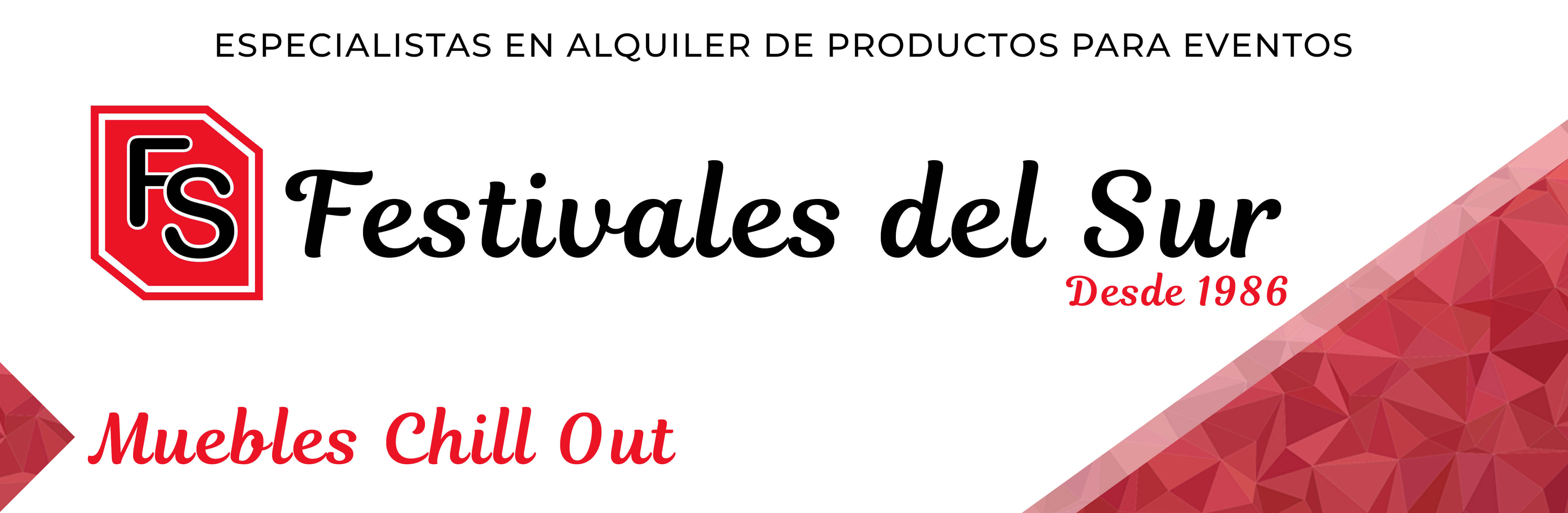 Muebles chill out - Festivales del Sur