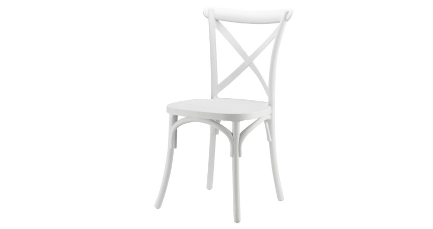 Silla Crossback Blanca