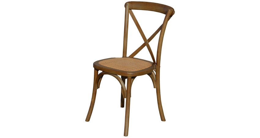 Silla Crossback Madera Oscura
