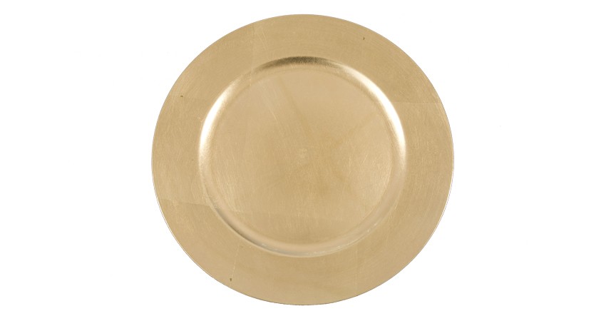 Bajo Plato PVC Oro