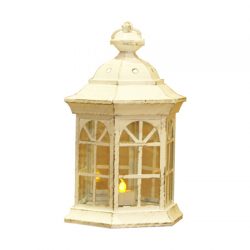 Farol Blanco Hexagonal 27 CM