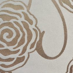 Mantel Rosas Bronce Reversible