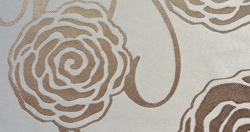 Mantel Rosas Bronce Reversible