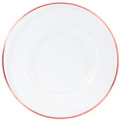 Bajo Plato Filo Rosa